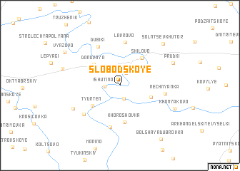 map of Slobodskoye