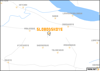 map of Slobodskoye