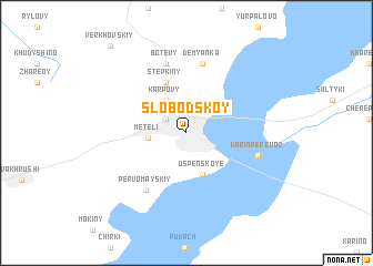 map of Slobodskoy