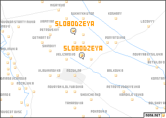 map of Slobodzeya