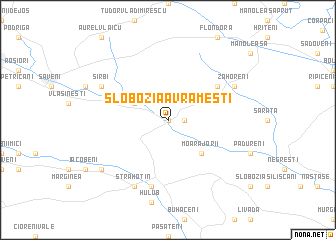 map of Slobozia Avrămeşti