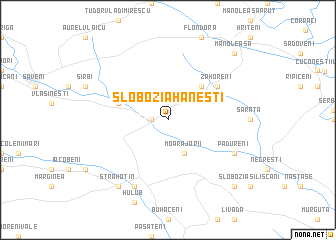 map of Slobozia-Hăneşti