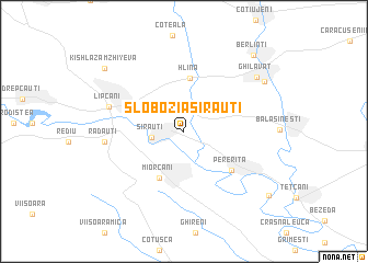 map of Slobozia-Şirăuţi