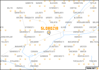 map of Slobozia