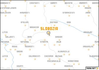 map of Slobozia