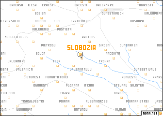 map of Slobozia