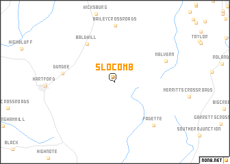 map of Slocomb
