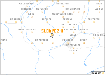 map of Słodyczki