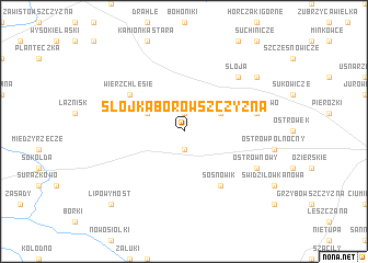 map of Słójka Borowszczyzna