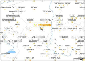 map of Słomianka