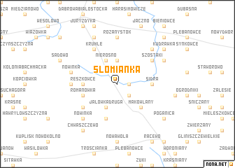 map of Słomianka