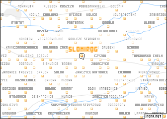 map of Słomiróg