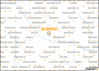 map of Słomniki