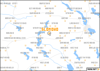 map of Słomowo