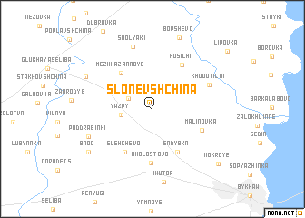 map of Slonevshchina