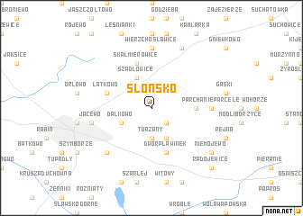 map of Słońsko