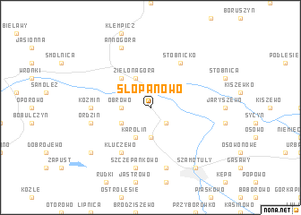 map of Słopanowo