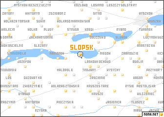 map of Słopsk