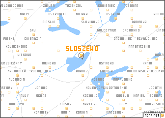 map of Słoszewo