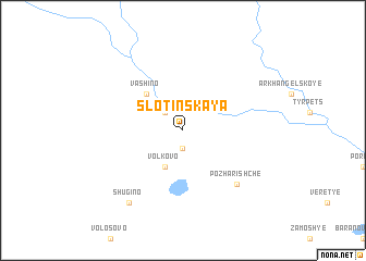 map of Slotinskaya