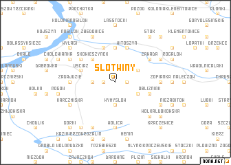 map of Słotwiny