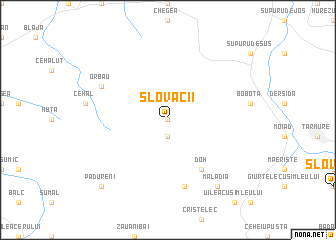 map of Slovacii