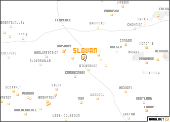 map of Slovan