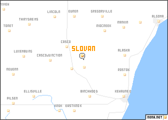 map of Slovan