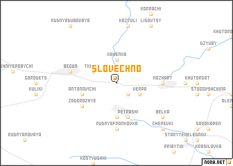map of Slovechno
