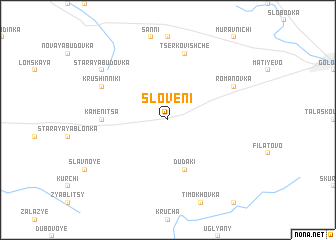 map of Sloveni