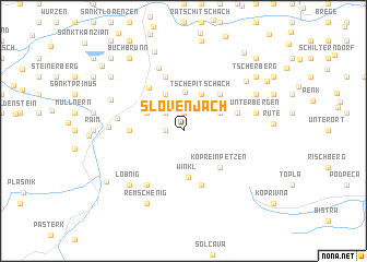 map of Slovenjach