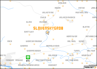 map of Slovenský Grob