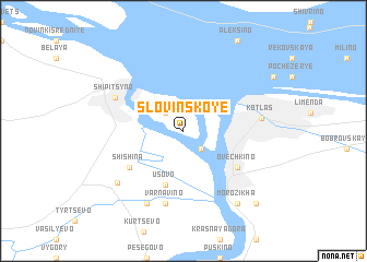 map of Slovinskoye