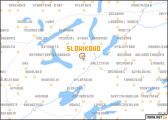 map of Słowikowo