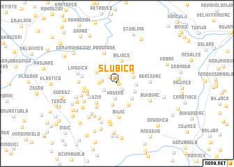 map of Slubica