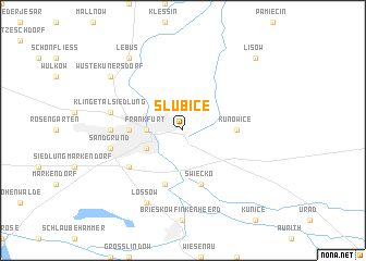 map of Słubice