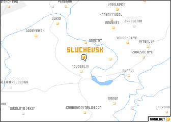 map of Sluchevsk