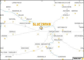 map of Słuczanka