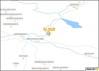 map of Sluda