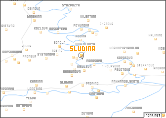 map of Sludina