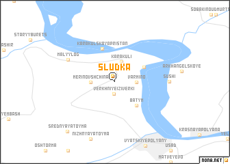 map of Sludka