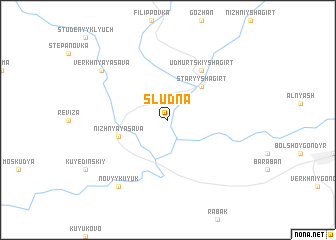 map of Sludna
