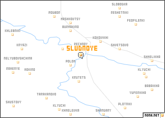 map of Sludnoye
