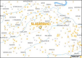 map of Sluganović i