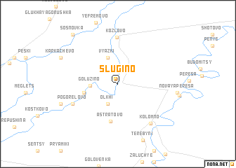 map of Slugino