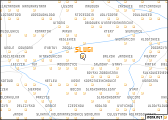 map of Sługi