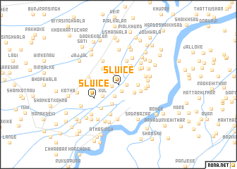 map of Sluice