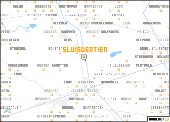 map of Sluis Dertien