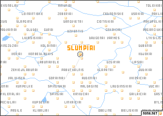 map of Šlumpiai