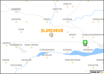 map of Slŭnchevo